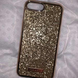 Sparkly Gold iPhone 8 Plus, 2 Piece snap case